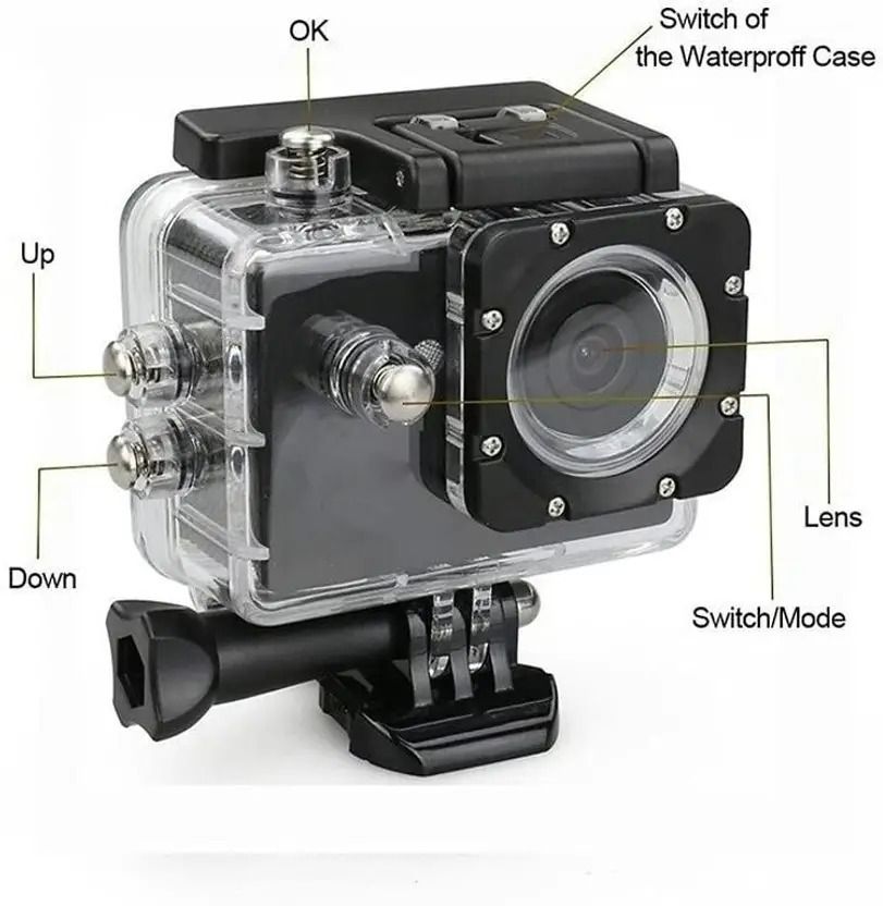 Vpro Action camera Action Camera 4k16MP Wifi 30M Waterproof Action Camera Sports DV Camcorder Sports and Action Camera-image-32