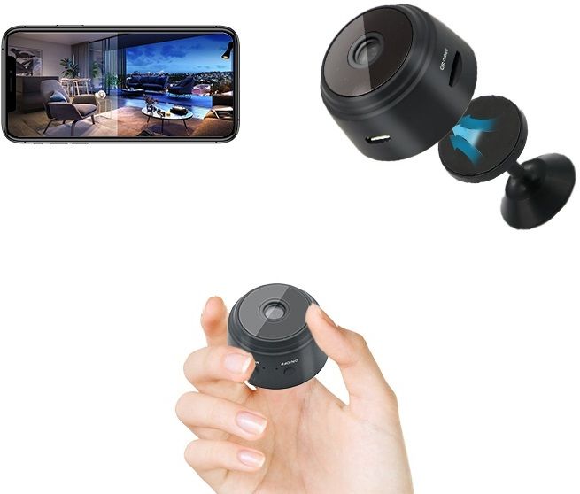 SROPX MINI Wireless Hidden Video Audio Full HD 1080P CCTV WiFi IP Camera with Night Vision Sports and Action Camera