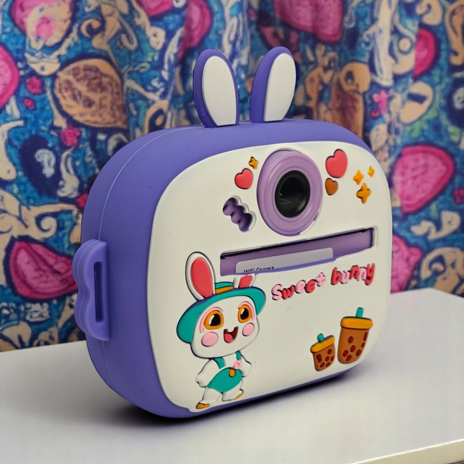 Uphaar by OMG 2025 Silicone Case Kids Camera with Instant B&W Printing, Cute Bunny Design Sports and Action Camera-image-34