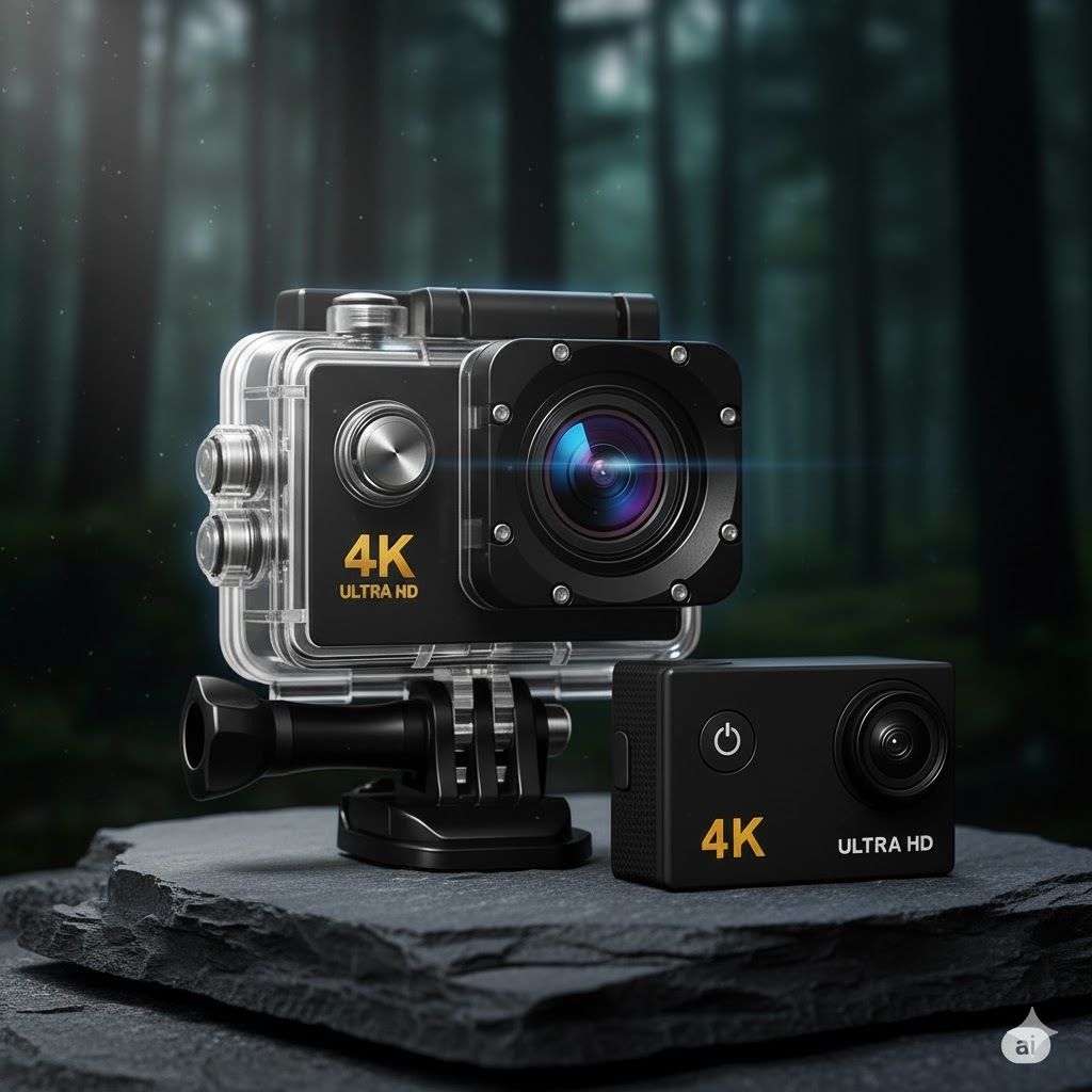 AICAM PROFESSIONAL Action Camera with Wide Angle | Waterproof 30M | Sports & Vlogging Camera Sports and Action Camera-image-15