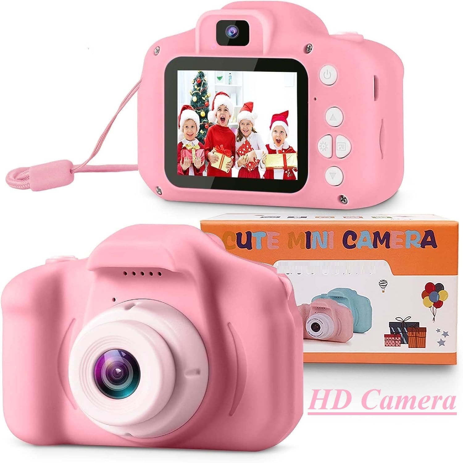 Bzrqx Gift Toy Baby Camera 1080P Digital Camera Gift Kids Baby Girls 2.0 Camcorder Video Child Cam Recorder Sports and Action Camera-image-6