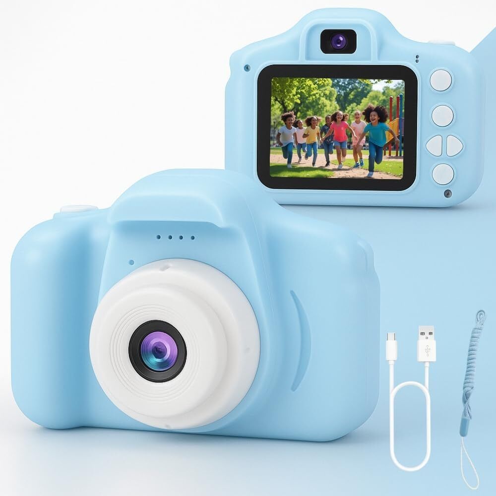 Lonekart toys Kids Camera for Girls Boys,Kids Selfie 2 inchr Display Camera 8MP 1080P HD Sports and Action Camera-image-26