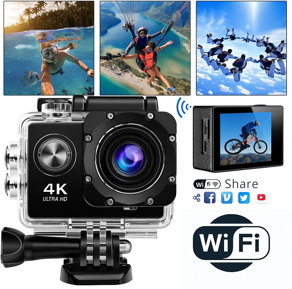 AERIOSKY 4k H10 16MP Wifi 30M Waterproof Action Camera Sports DV Camcorder Sports and Action Camera-picture-29