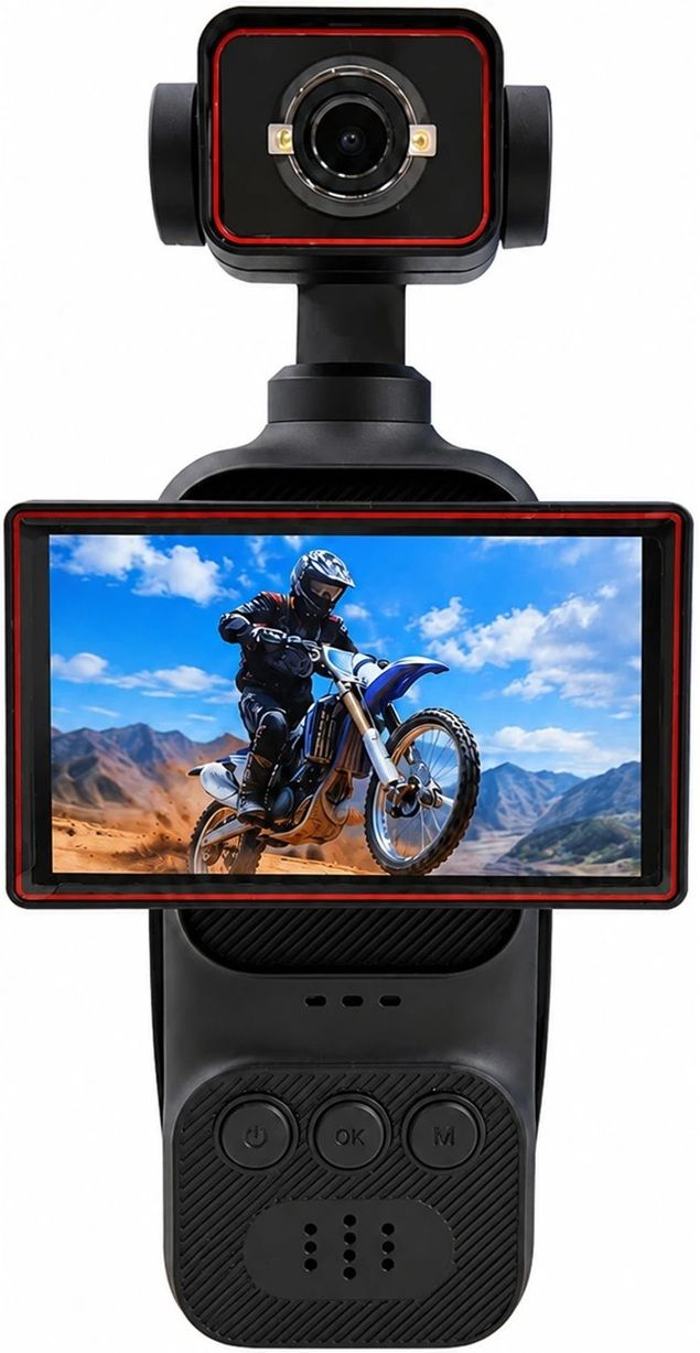 Autovynk PocketCam Series 4K Sports Pocket Action Camera with Flip Screen, WiFi, Anti Shake, Rotating Lens Sports and Action Camera-picture-14