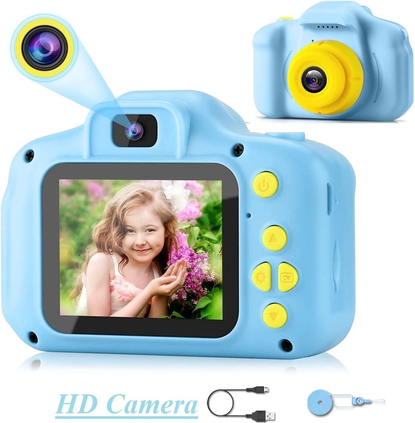 AVOIHS Gift toys HD Kids Camera Rechargeable 1280x720 Colorfull Camera Photos Video Recording Sports and Action Camera-image-19