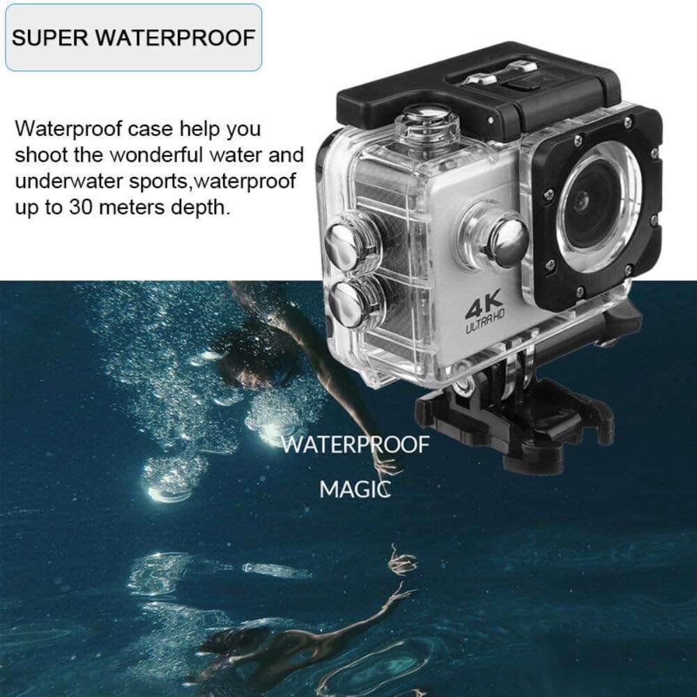 byte M-ONE 4K Action Camera 16MP | Full HD 2.0" Display | 170° Wide Angle | Waterproof 98ft Sports and Action Camera-picture-10