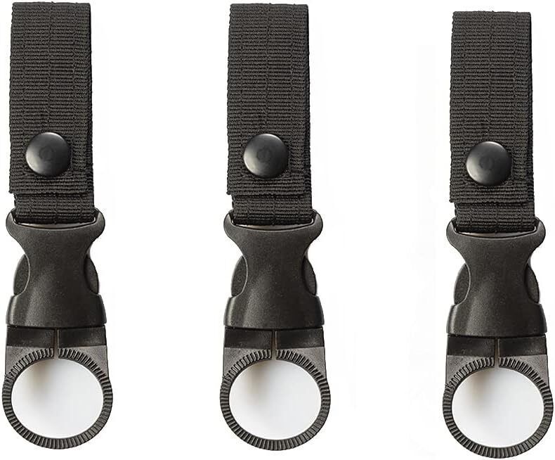 3Pcs Hanging Bottle Buckle Clip Carabiner Portable Water Bottle Ring Holder Sports Bottle Holder-image-0