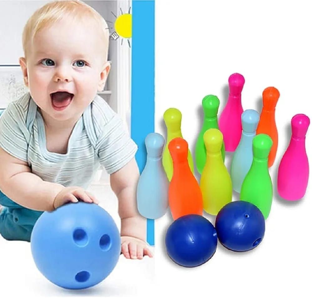 Bowling game multicolored for kids Sports Bowling Set-image-47