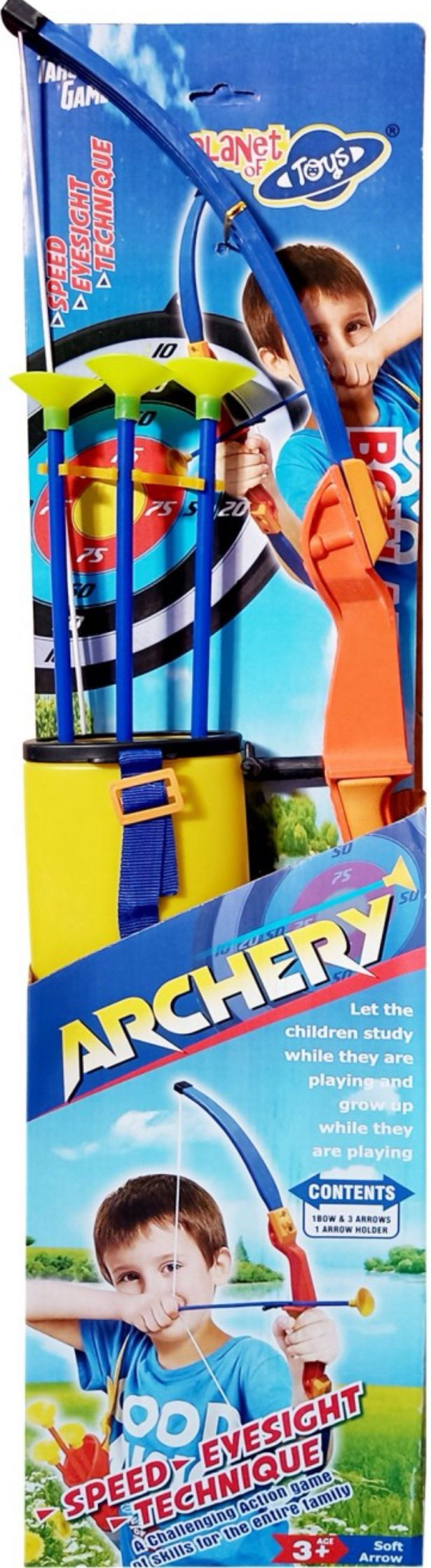 Bow & Arrow Kit 1 Bow ,3 Arrow & 1 Arrow Holder Out Door Game For Kids… Sports Bowling Set