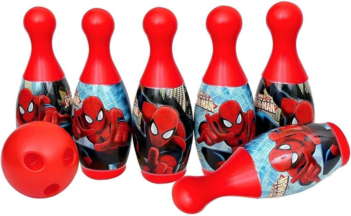 Spider man Bowling set 6 pin & 1 boll Toys For Kids Sports Bowling Set