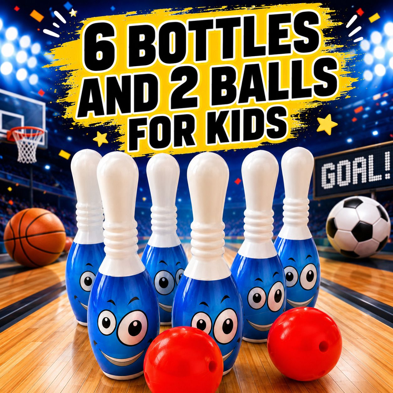 Junior Bowling Play Set Sports Bowling Set-image-7