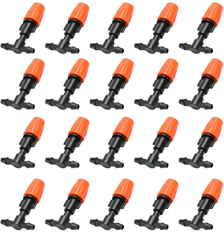 20 Pcs. Mini Spray Sprinklers Orange Adjustable Irrigation Sprinkler Nozzle Greenhouse, Agriculture, Lawn, Garden, Sprinkler Irrigation-image-35