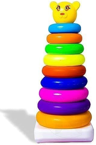 Rings Toys Learning Stack Up Educational Rings Tower Play Fun for Kids, Toddler-image-0