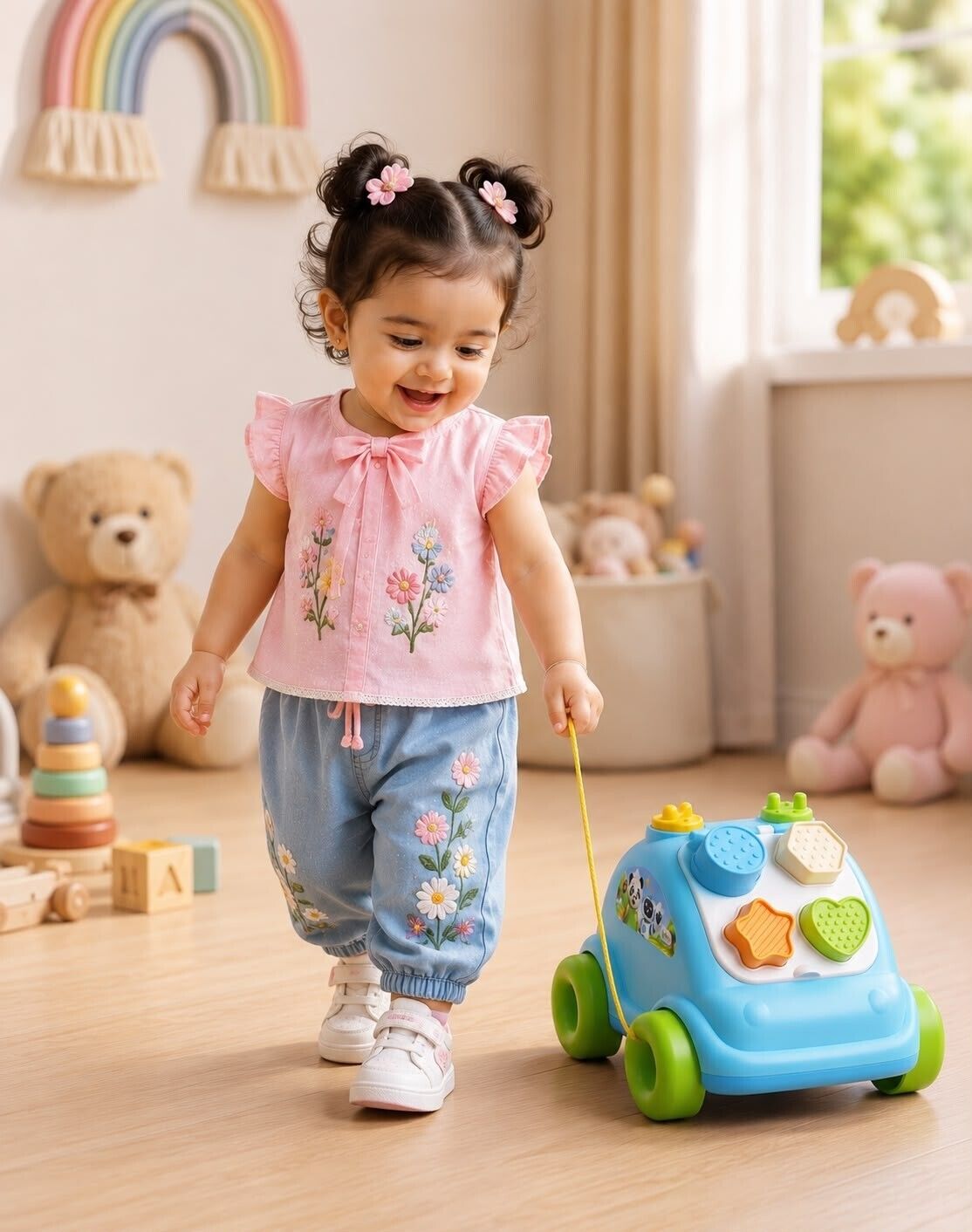 TODDLER EDUCATIONAL SHAPE SORTER CAR | COLORFUL MOTOR SKILL DEVELOPMENT TOY-image-41