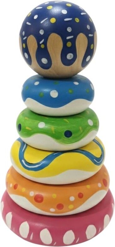 yooksin Wooden Bright Color Ring Stacker Toy for Kids | Educational Learning Toy-picture-19