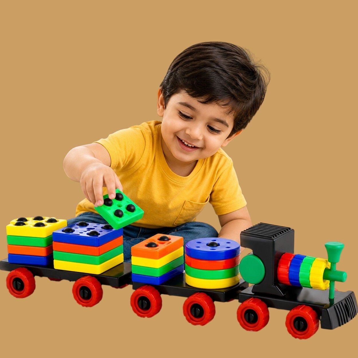jugujaz Kids Shape Sorter Train Educational Learning Toy for Early Development-picture-32