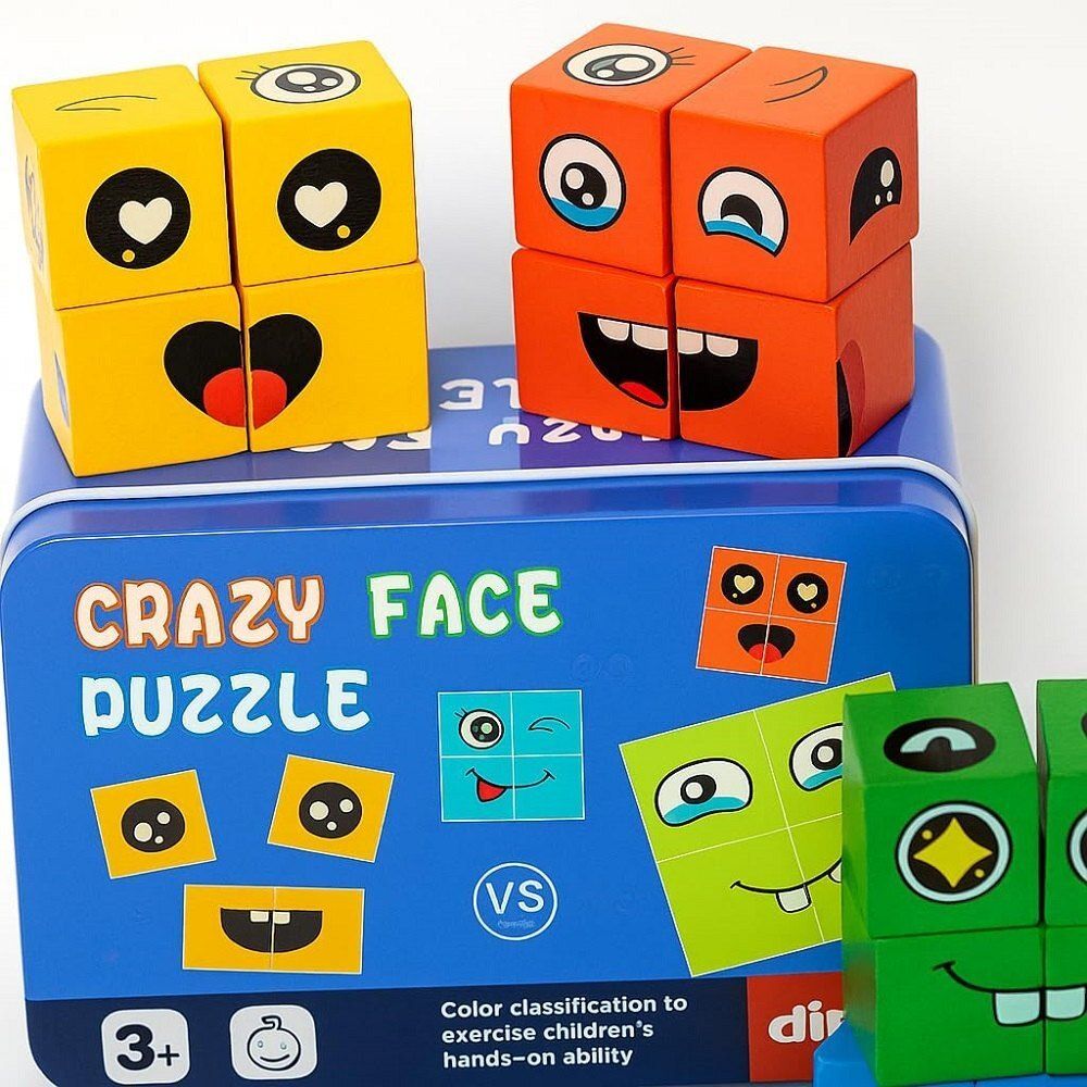 Crazy Face Puzzle Cube Game-image-2