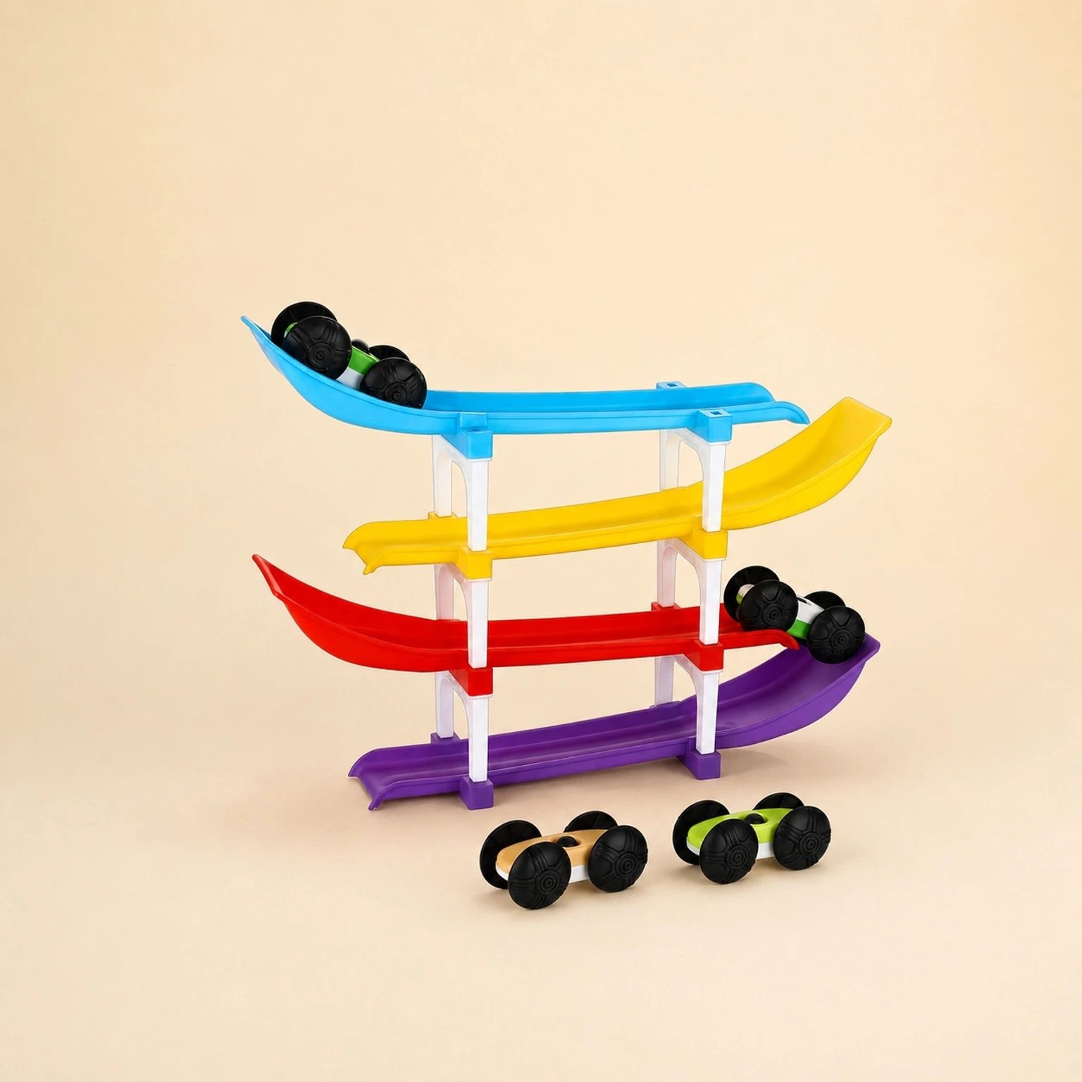 pahal Kids Ramp Racer Track Set with Sliding Cars Fun Learning Activity Toy-picture-30