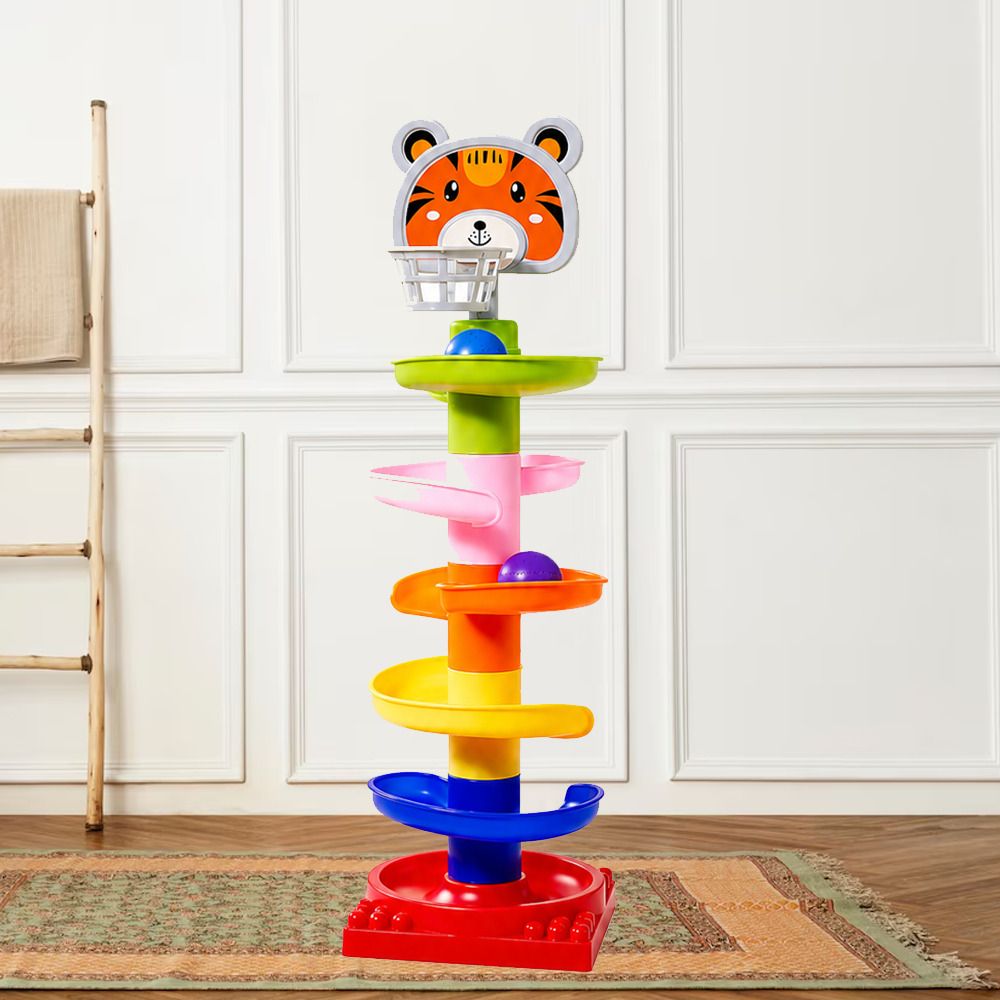 juteique Roll Ball Tower Toy for Kids Educational Learning with Rolling Balls for Toddler-picture-40