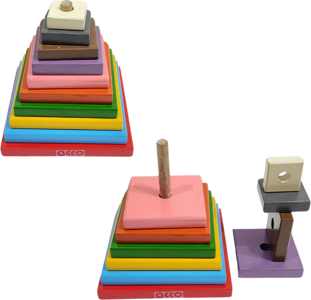 acco Wooden Pyramid Square for Kids-picture-21