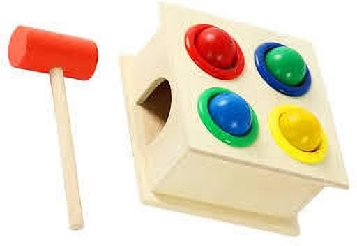 woodlebee Wooden Pound-a-Ball Hammer Bench Toy-picture-40