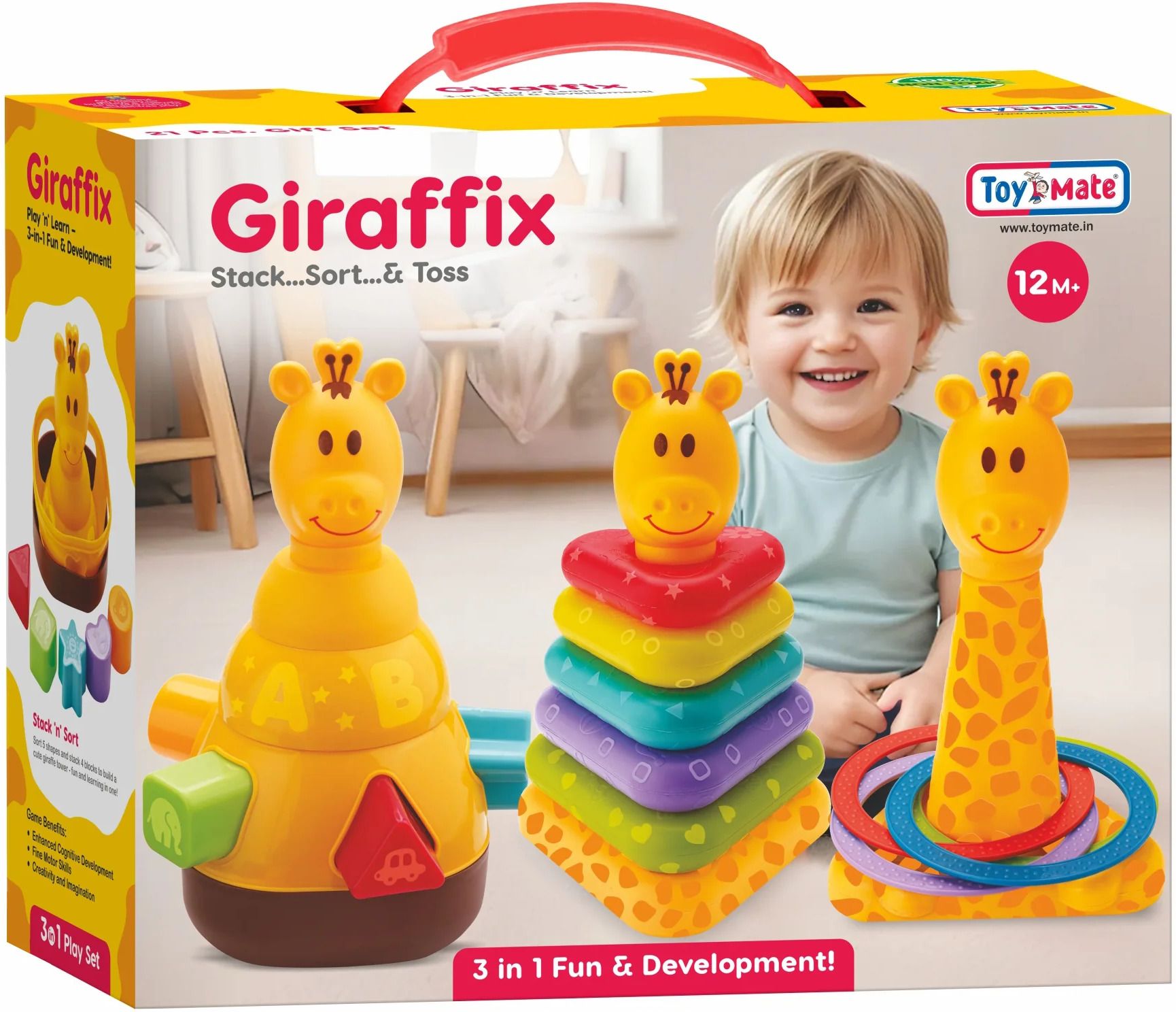 toymate Giraffix – 3-In-1 Stack, Sort & Toss Toy For Toddlers-picture-35
