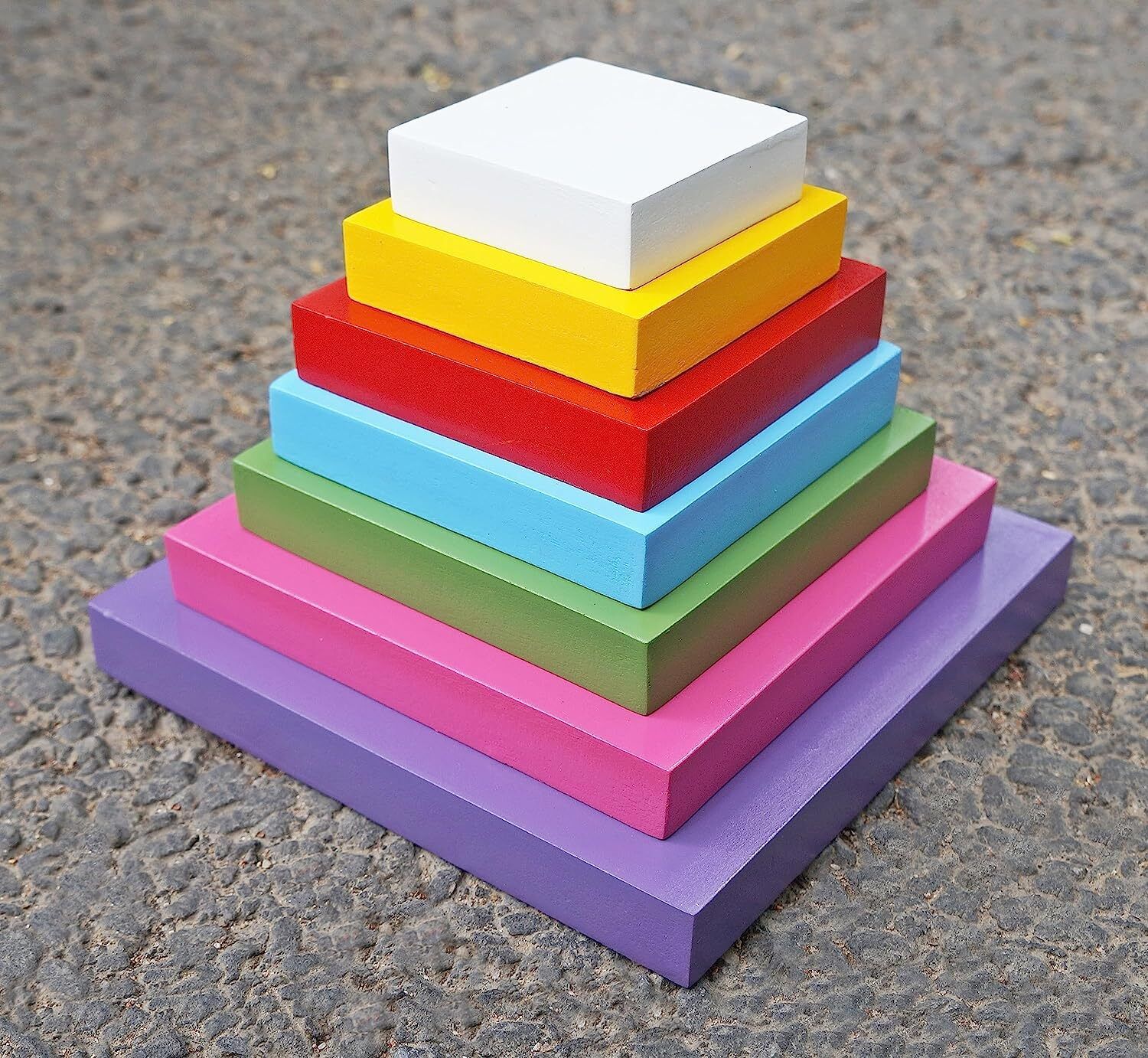 muren Square 7 Tiles Lagori Pitthu Garam Activity Wooden Toy Outdoor Game for Kids-picture-27