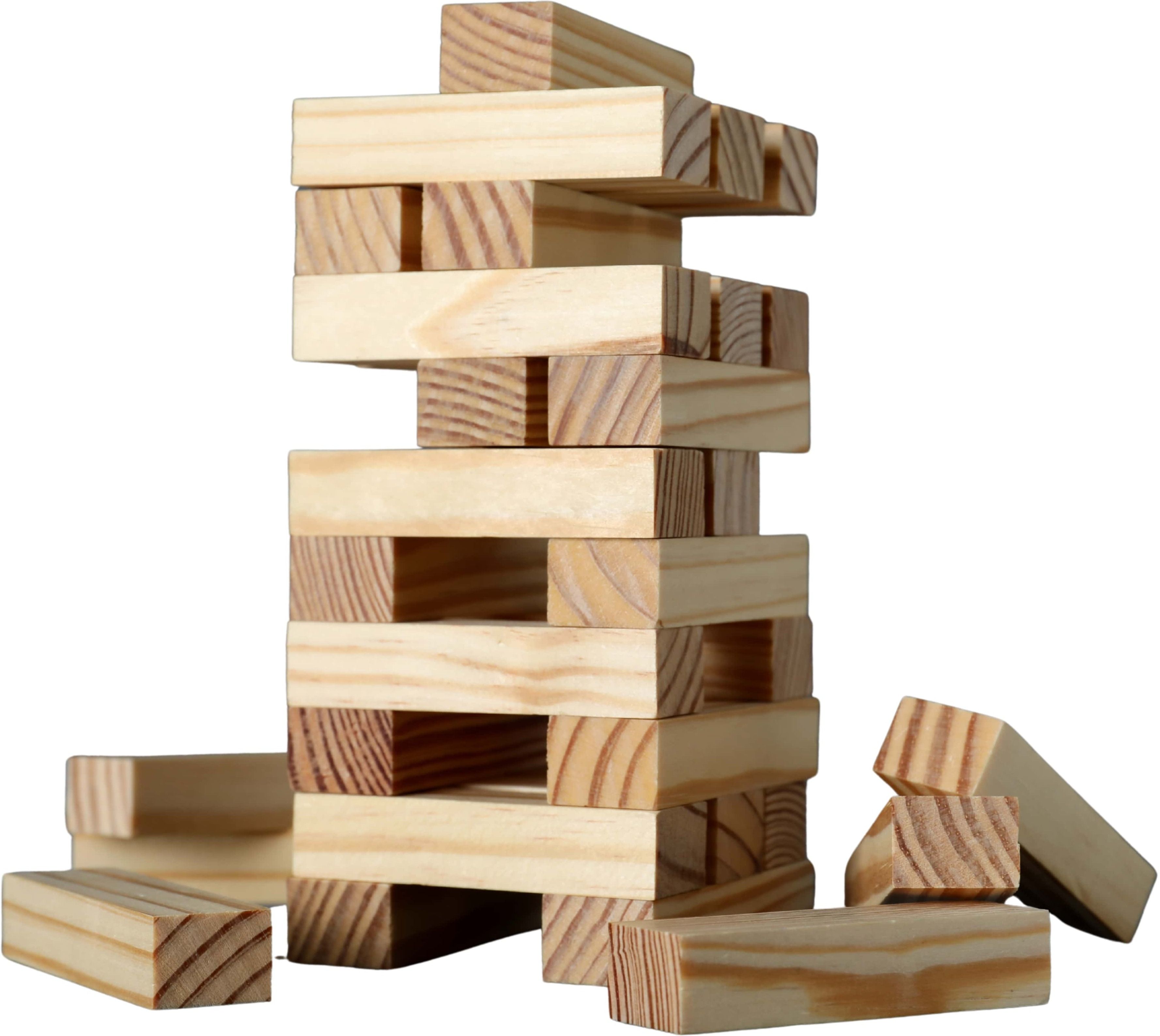TOYBOO Jenga Wooden Blocks 54 Pieces Tumbling Tower Game-image-0