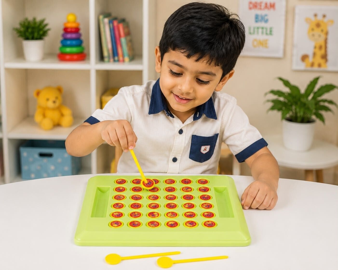 KIDS BRAIN DEVELOPMENT MATCHING GAME | FAMILY LEARNING BOARD TOY-image-11