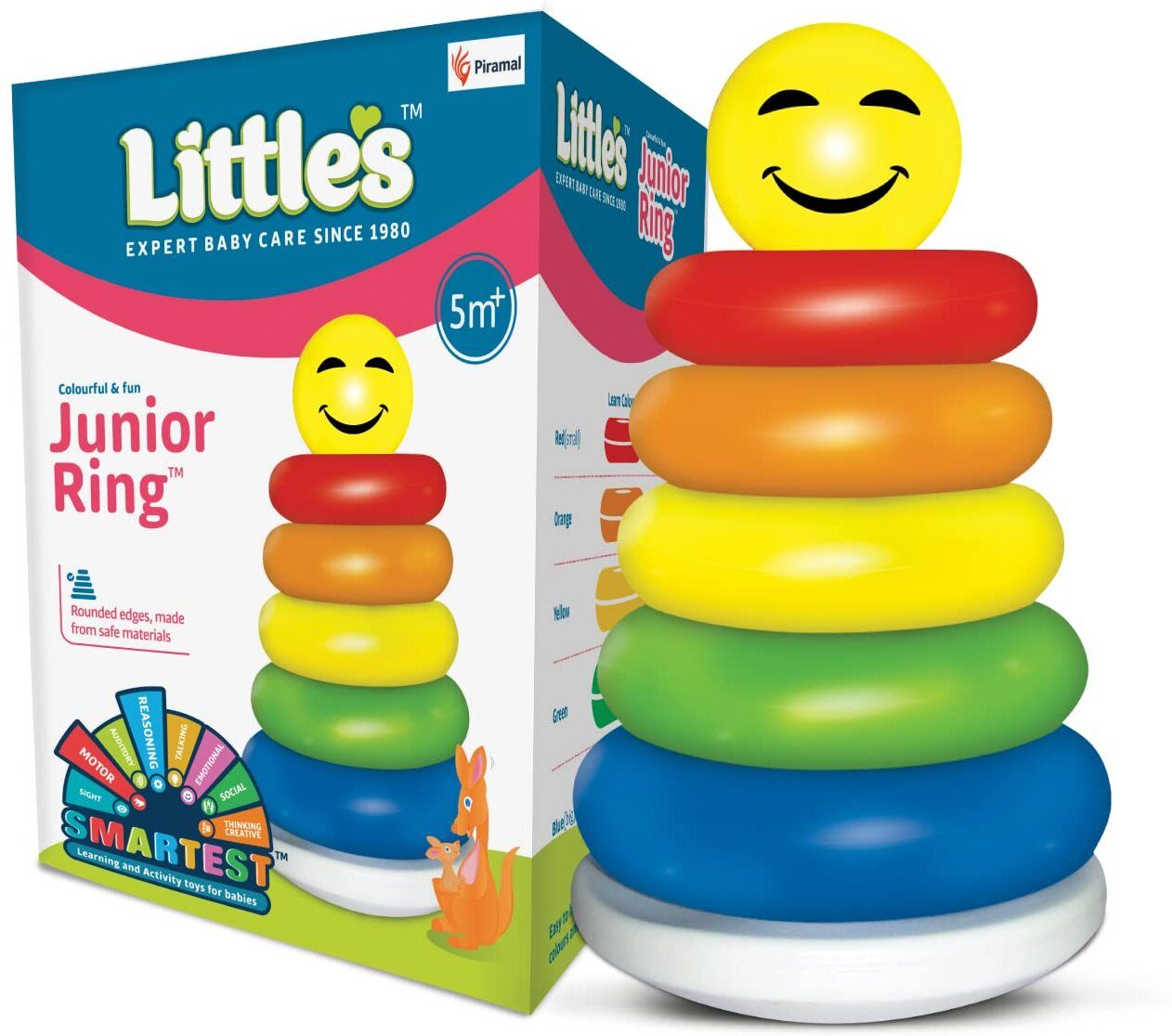 Little's Junior Ring Stacker Toy for Kids Multicolor Educational Learning Toy-image-15