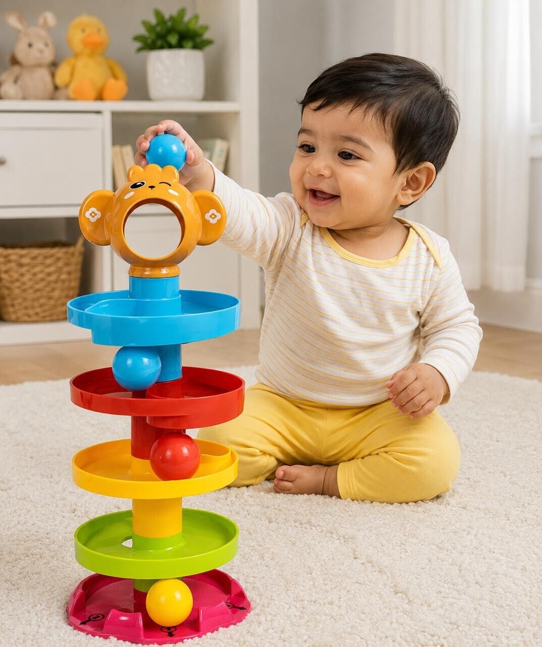 novexa COLORFUL BALL DROP TOWER TRACK TOY | EDUCATIONAL TOY FOR BOY & GIRLS-picture-26