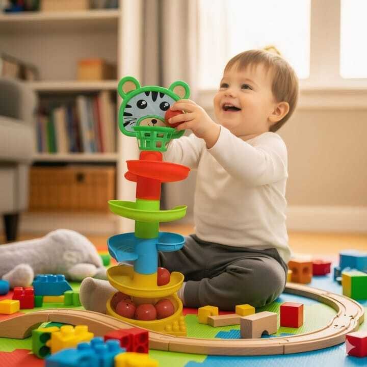 fashion Tower ball Ramp for Baby,toy for kid,rolling and drop bals,baby toy-picture-38