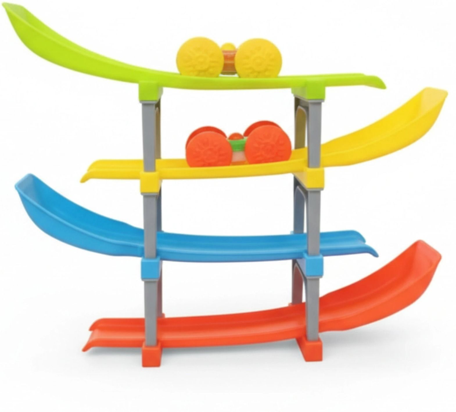 Kids 4-Level Racing Car Track Ramp Toy-image-28