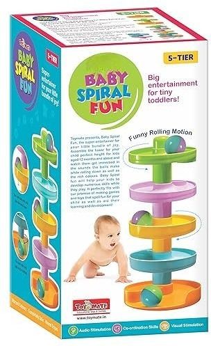 toyxiity mall Baby Spiral Fun-A Roll Ball Toy with 6 Layer Ball Drop Tower with Roll Swirling-picture-19