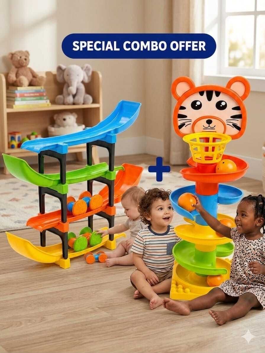 jasmine collection Ball Drop Tower Game for Kids | Hand Eye Coordination Learning Toy-picture-28