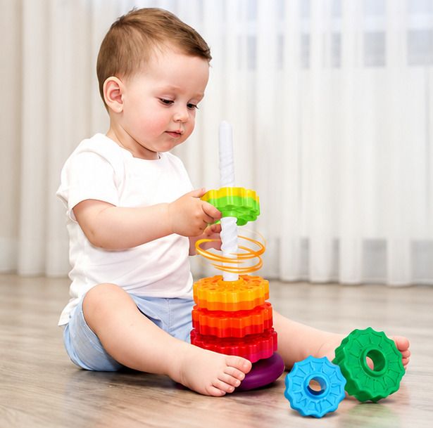 umaenterprise Rainbow Stacking Toy for Kids-picture-38