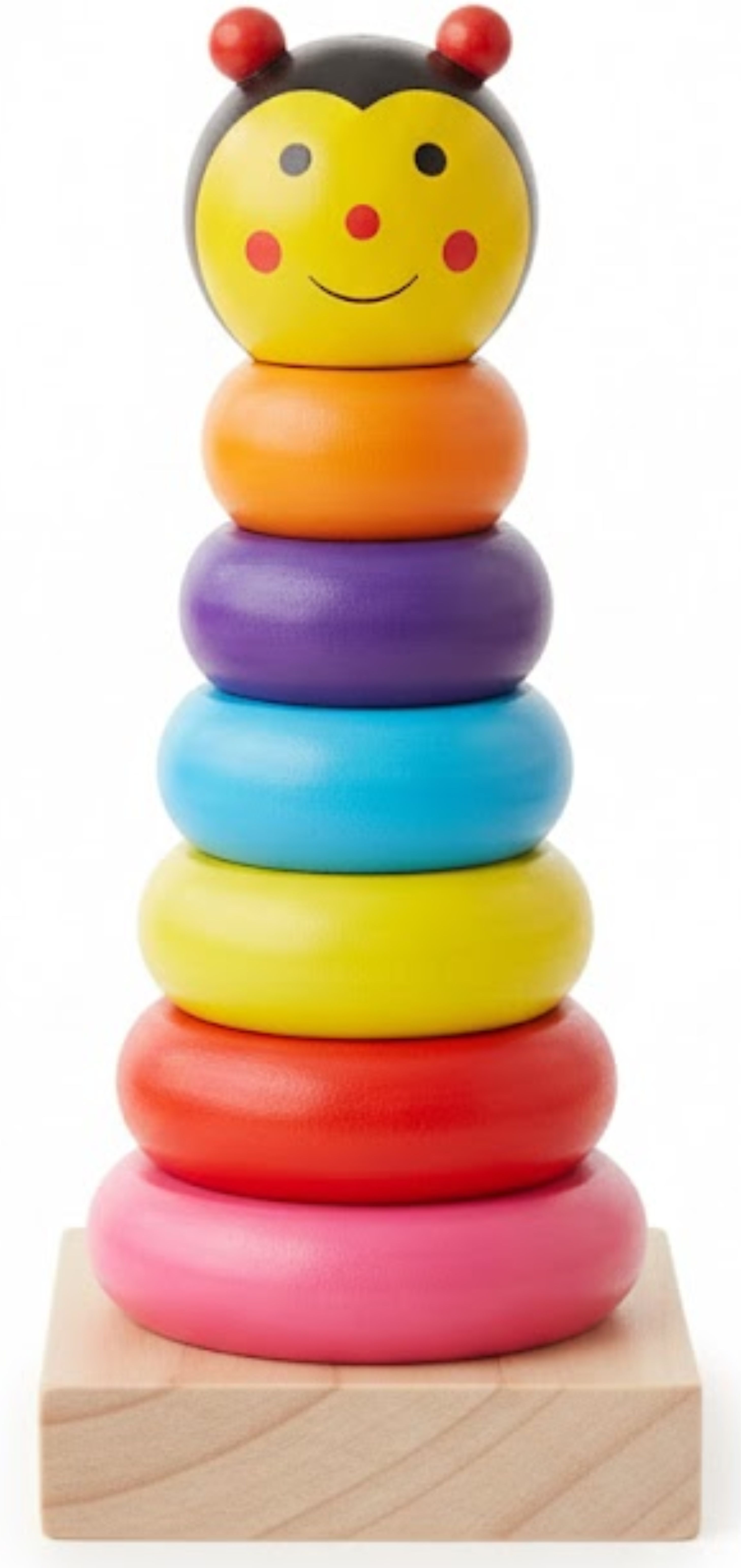 craftsyla Wooden Animal Stacking Rings - Montessori Educational Toy for Babies & Toddlers-picture-12