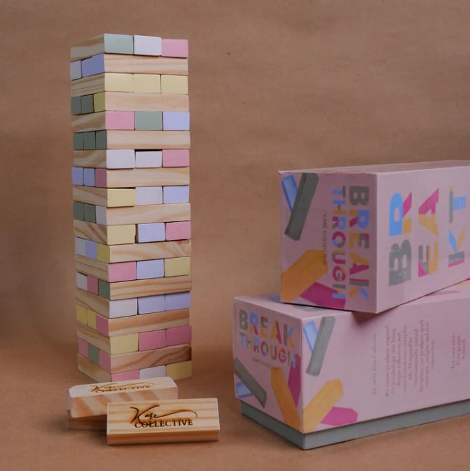 kare collective Breakthrough Block Stacking Conversation Game, Age14+,60 Conversation Blocks-picture-32