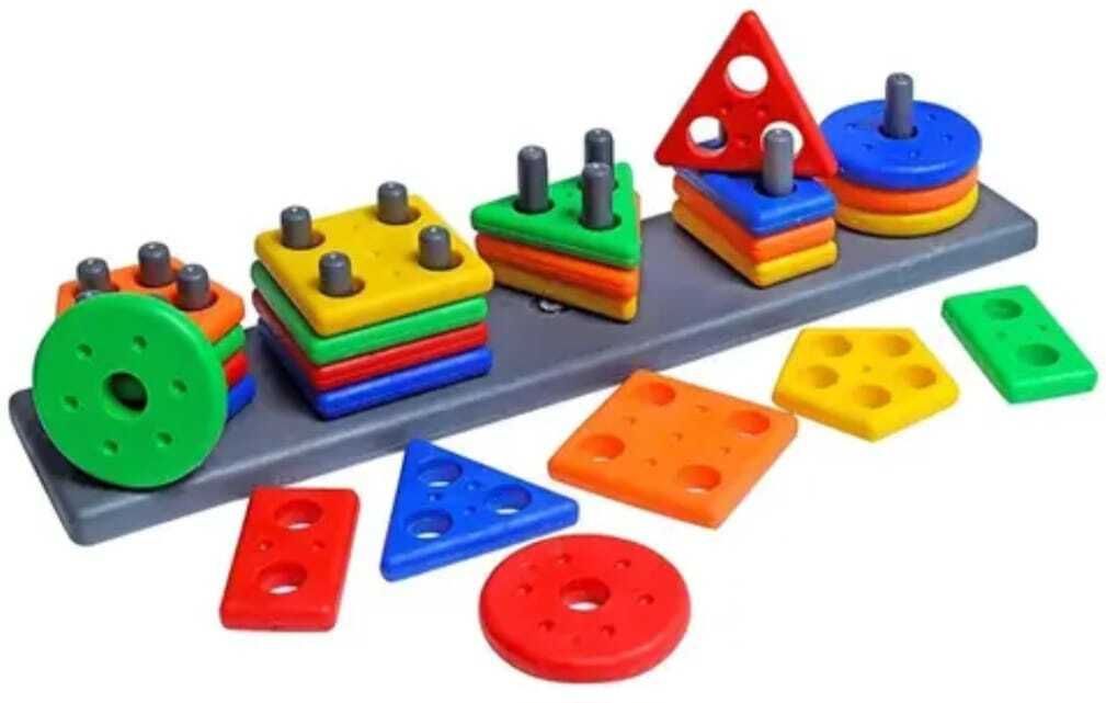 qbix Geometry Shape & Color Sorter Puzzle Board Preschool Educational toys for kids-picture-10