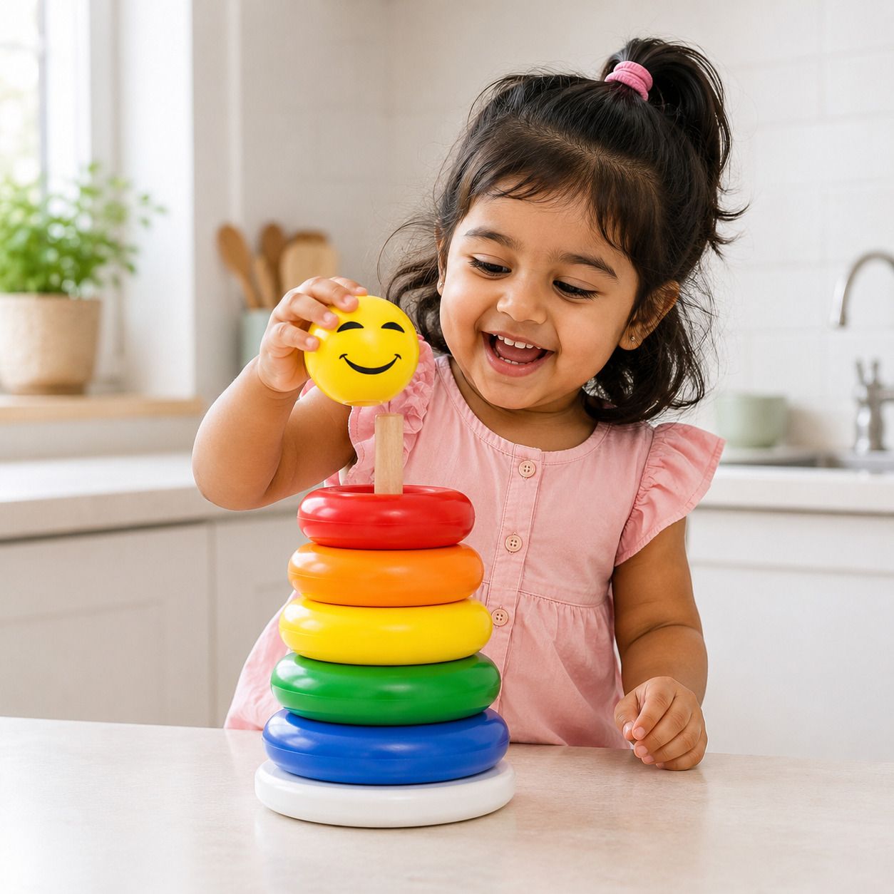 meeticreation Little's Educational Ring Stacking Toy 5 Rings for Babies 6 Months+-picture-37