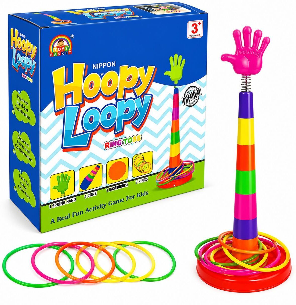 2 in 1 Ring Toss Game Hoopa Throw Game Color Recognition Aim and Strike Game-image-3