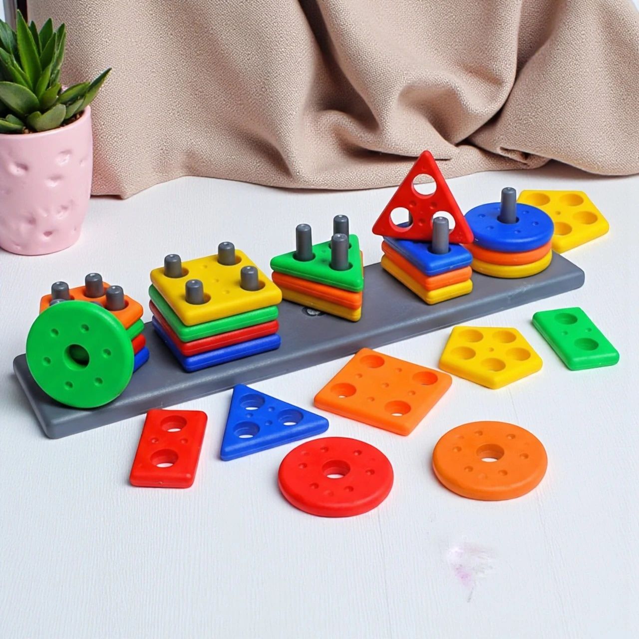 zaap Geometric Learning Block Shape Toy, Smart Activity Fun Educationl Kids Toy-picture-11