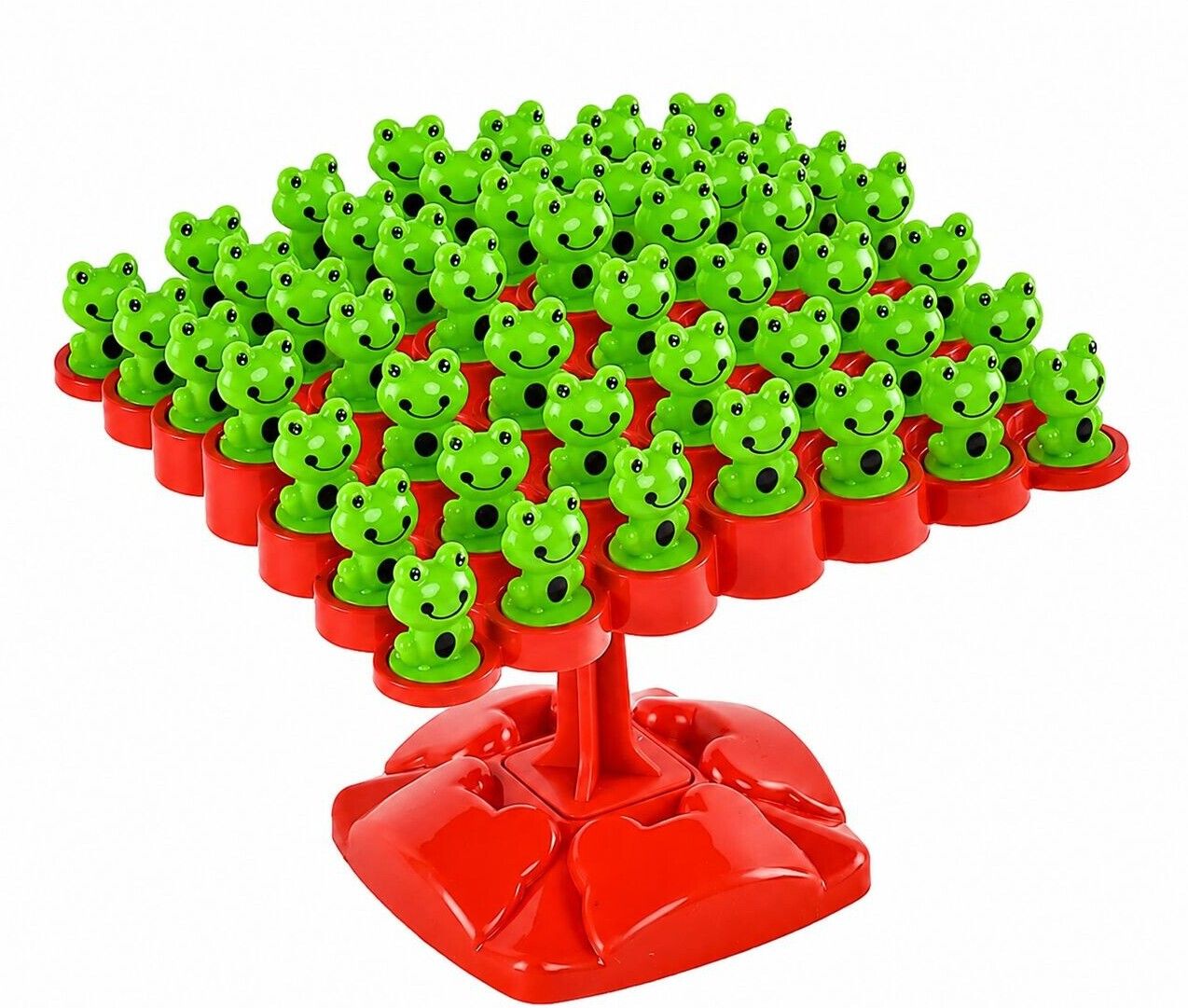 50 Pcs Frog Tree Balance Stacking Board Game For Kids Educational Toy & fun game-image-9