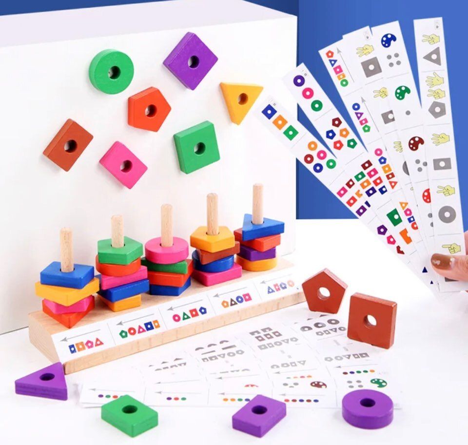 woodlebee Montessori Wooden Shape Sorting-picture-13