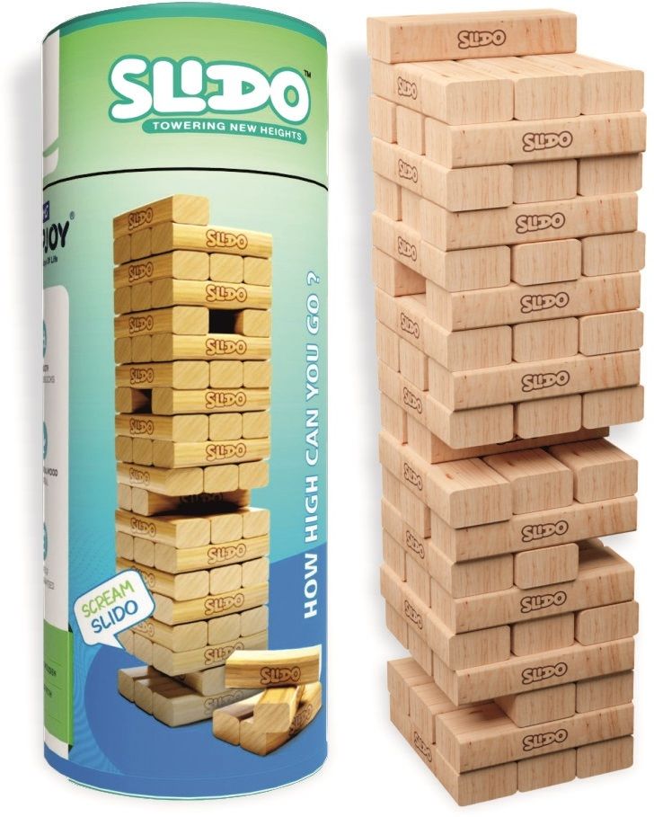 clapjoy Slido Stacking and Tumbling Tower Game for Kids Ages of Age 5+ Years-picture-11