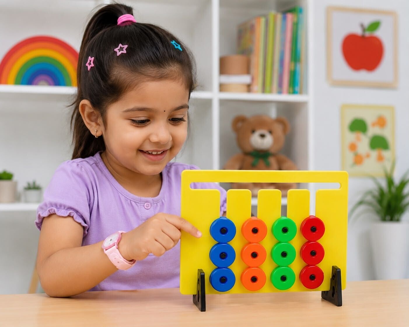 novexa KIDS LEARNING ABACUS COUNTING TOY COLOR SORTING MATH EDUCATIONAL GAME-picture-48