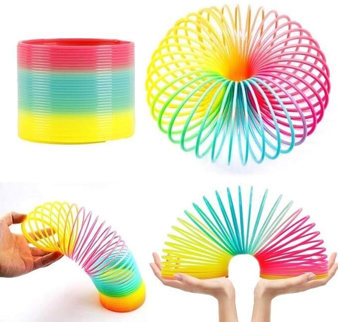 Magic Spring Rainbow Bouncy Expandable Slinky Magic Toys Return Gift