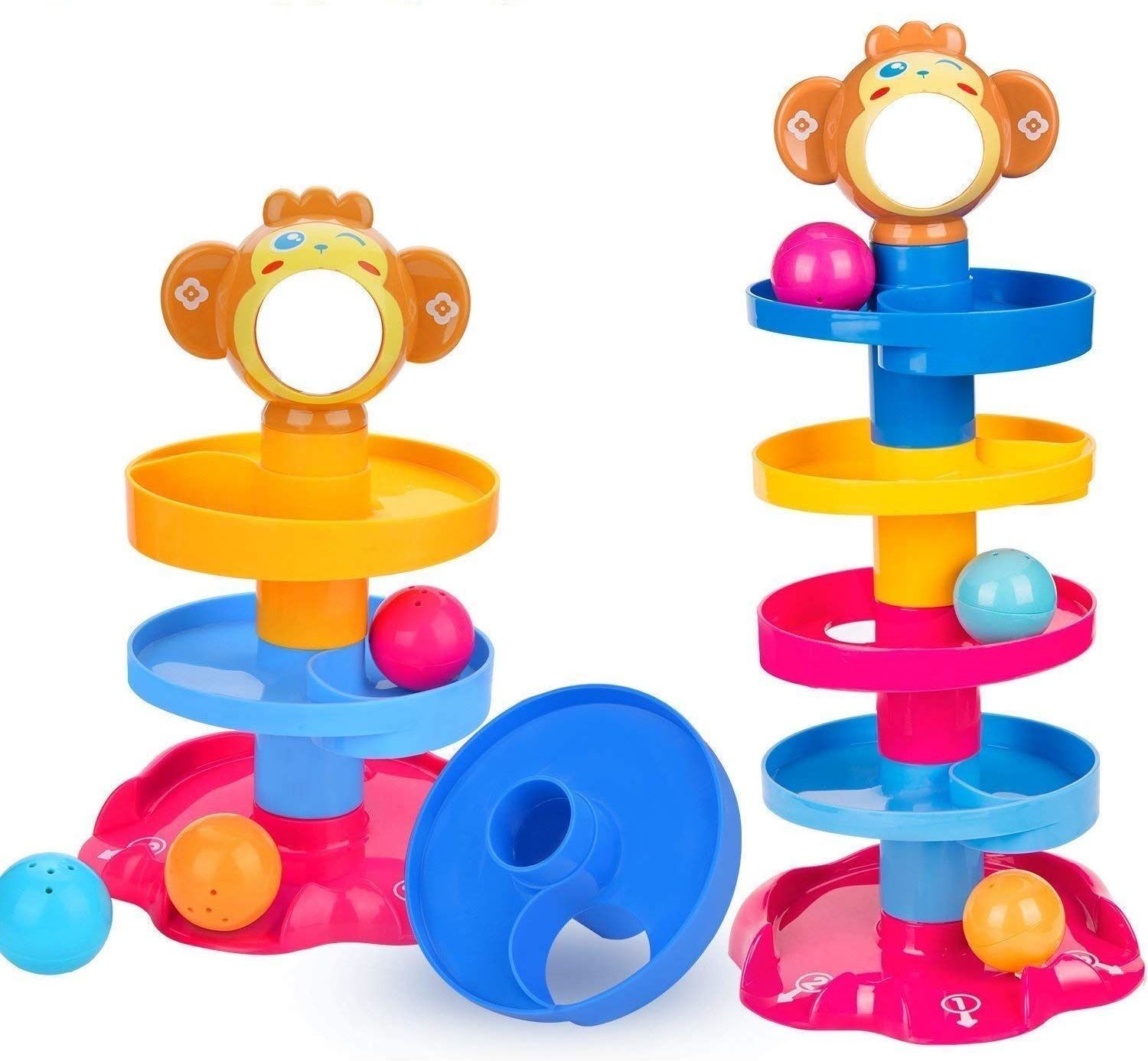 amtiq 5 Layer Ball Drop and roll Swirling Tower for Baby and Toddler Toys-picture-24