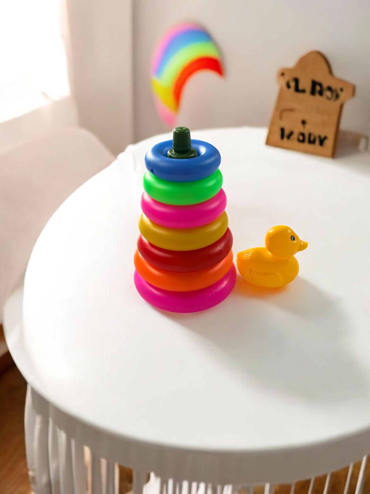 Multicolor Ring Throw Duck Game for Kids Active Indoor Outdoor Play-image-21