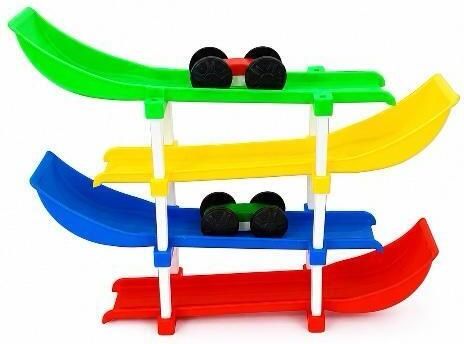 novexa KIDS 4 LEVEL RACING CAR TRACK TOY WITH 2 CARS - EDUCATIONAL TOY ( 1-10 YEARS )-picture-46